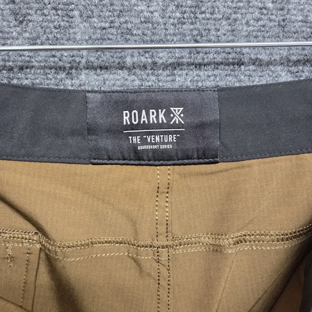 Roark Shorts Mens 34 Brown Venture Hybrid Boardshort 18.5